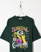 Green Logo Athletic Green Bay Packers Super Bowl Champions T-Shirt - X-Large