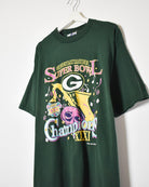 Green Logo Athletic Green Bay Packers Super Bowl Champions T-Shirt - X-Large