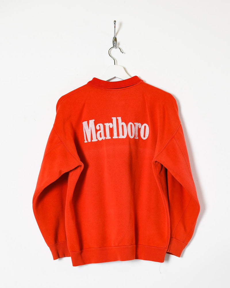 Vintage 90s Cotton Mix Red Marlboro Yamaha Sweatshirt - Small