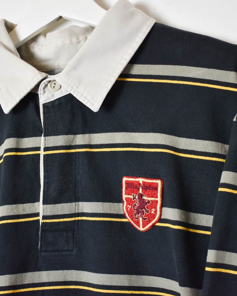 Black Nike Alpine Striped Rugby Shirt - Large