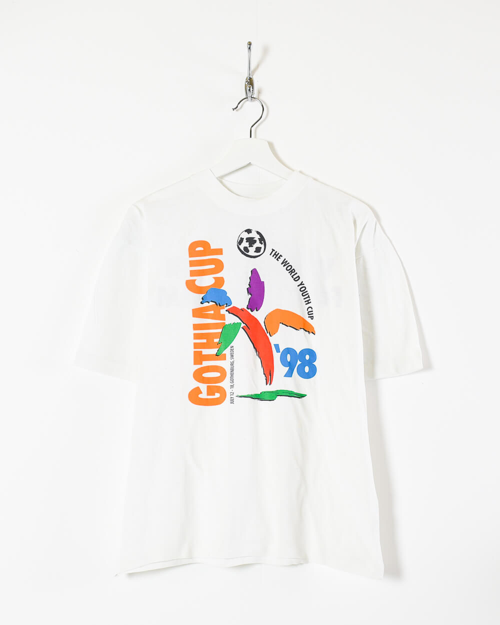 White Reebok Gotha Cup 98 T-Shirt - Small