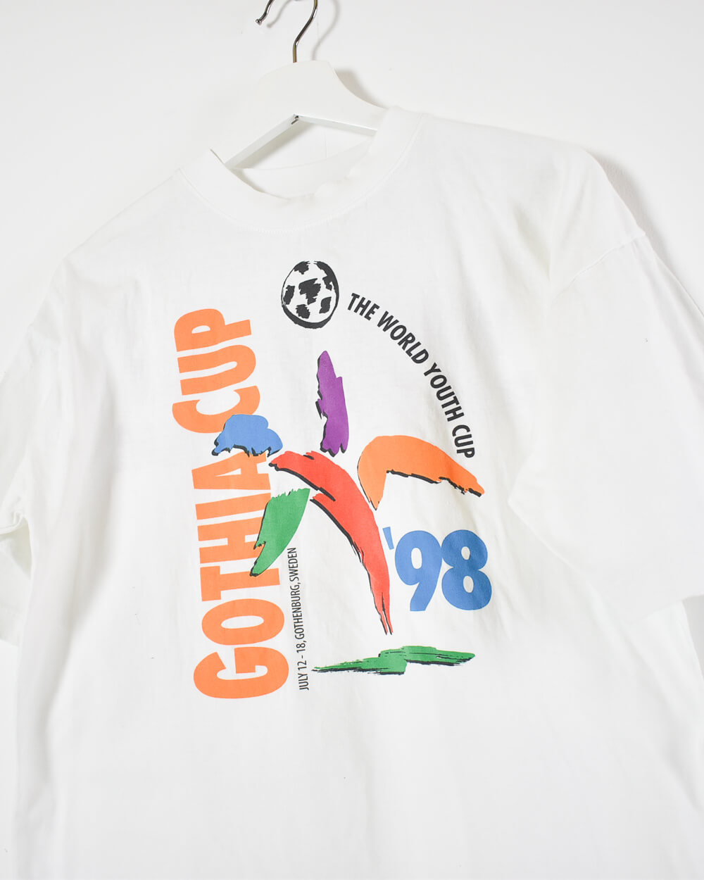 White Reebok Gotha Cup 98 T-Shirt - Small