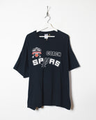 Black San Antonio Spurs 20th Anniversary Youth League Coach T-Shirt - XX-Large