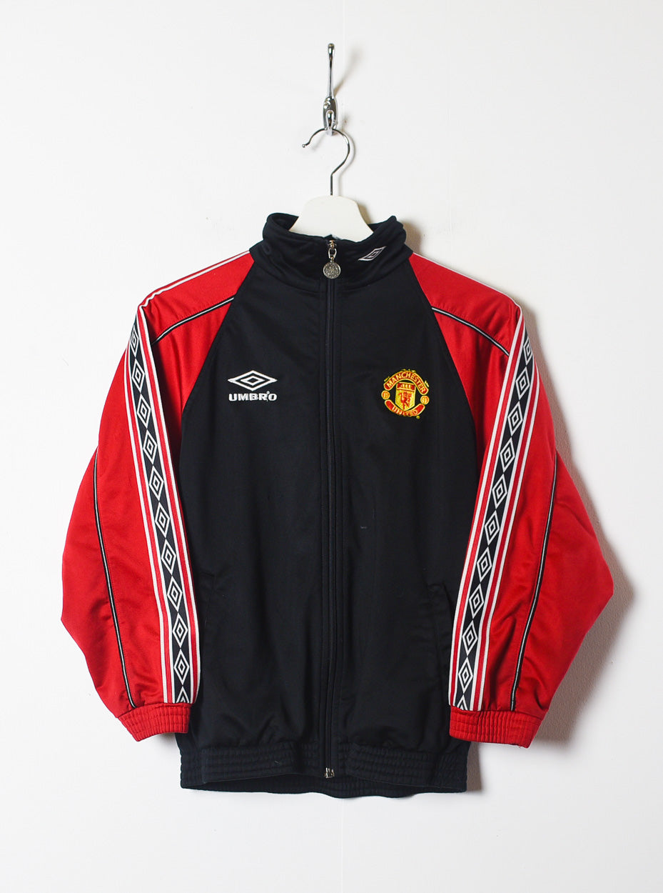 Vintage 90s Black Umbro Sharp Manchester United Tracksuit Top - XX ...