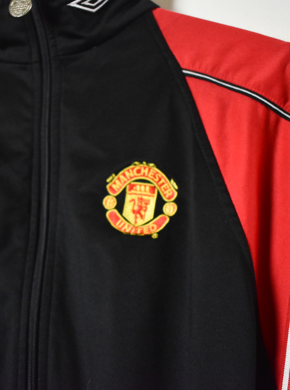 Black Umbro Sharp Manchester United Tracksuit Top - XX-Small