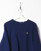 Navy Polo Ralph Lauren Sweatshirt - Small