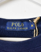 Navy Polo Ralph Lauren Sweatshirt - Small