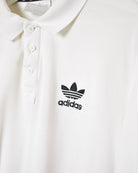White Adidas Polo Shirt - X-Small