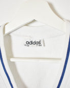 White Adidas Sweater Vest - Medium