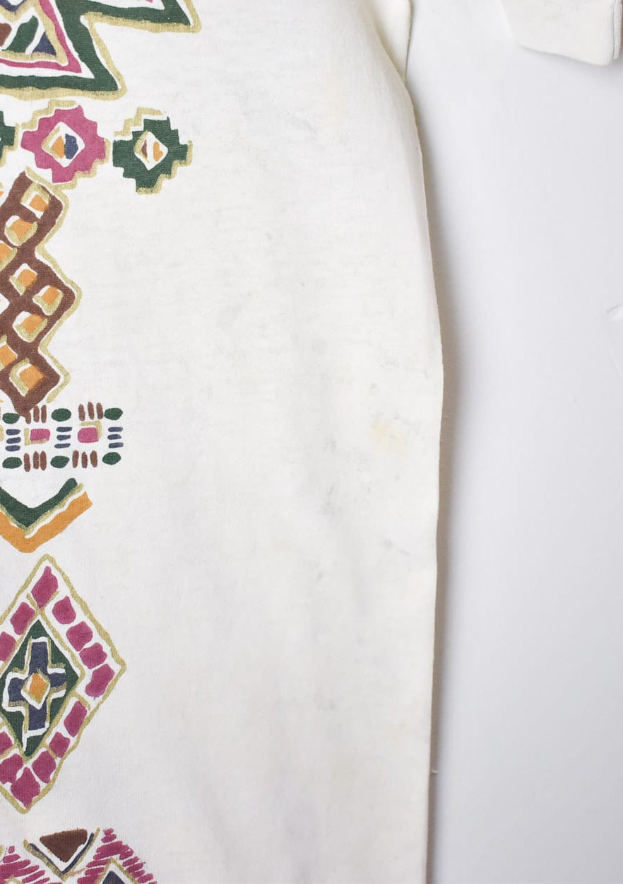 Neutral Aztec Pattern Single Stitch T-Shirt - Small