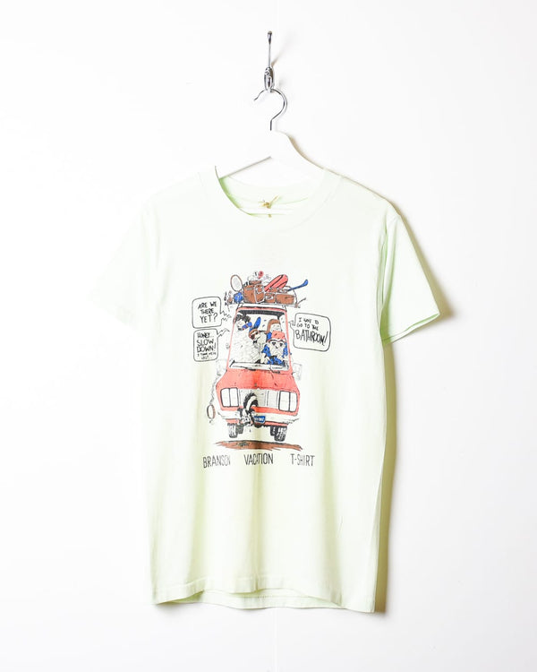 Vintage 90s White I'm Out Of Estrogen And I've Got A Gun Single Stitch  T-Shirt - Small Cotton– Domno Vintage