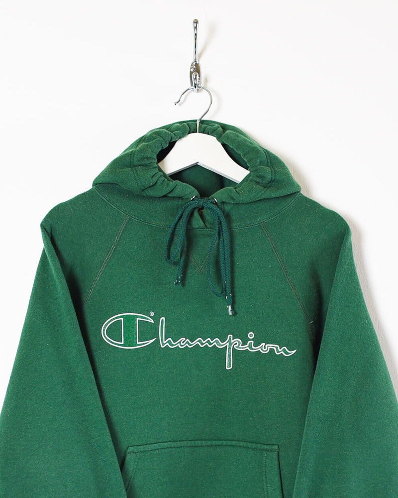 Vintage 90s Cotton Green Champion Hoodie - X-Small– Domno Vintage