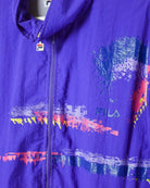 Purple Fila Windbreaker Jacket - Large
