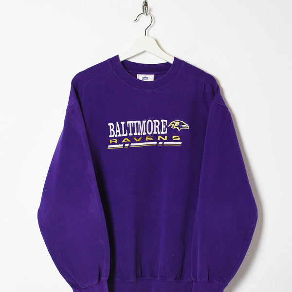 Vintage Baltimore Ravens Football Crewneck Sweater Size Medium