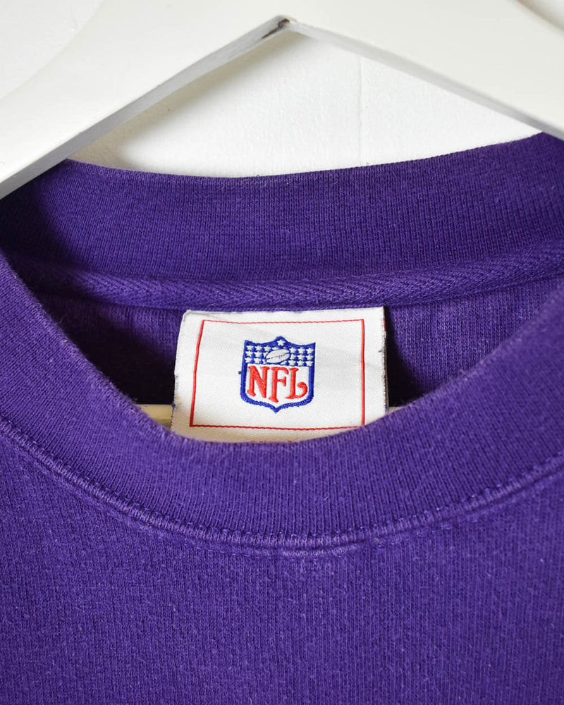 Vintage 90s Cotton Mix Purple NFL Baltimore Ravens Sweatshirt