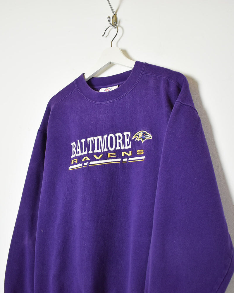 Vintage Baltimore Ravens Football Crewneck Sweater Size Medium