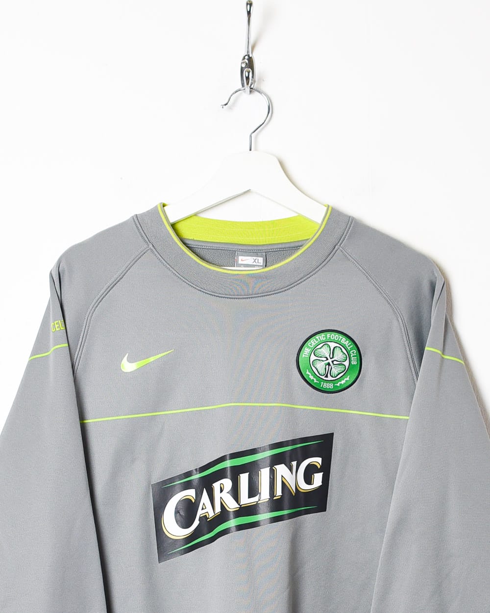 Grey Nike Celtic Football Club Warmup Sweatshirt - X-Large