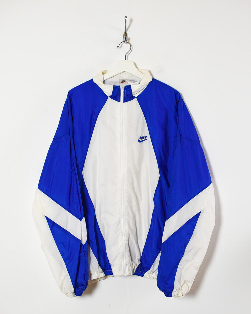 Vintage 90s Blue Nike Windbreaker Jacket XX-Large Nylon– Domno Vintage