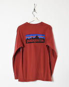 Red Patagonia Long Sleeved T-Shirt - Medium