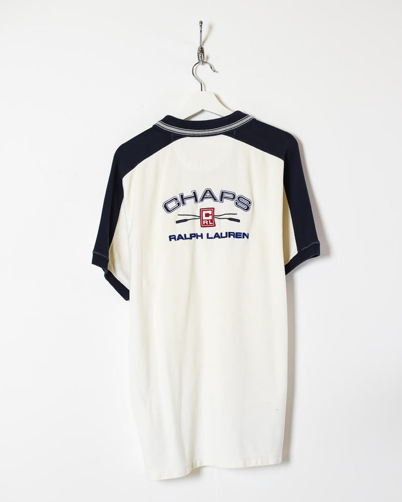 White Ralph Lauren Chaps Polo Shirt - Large