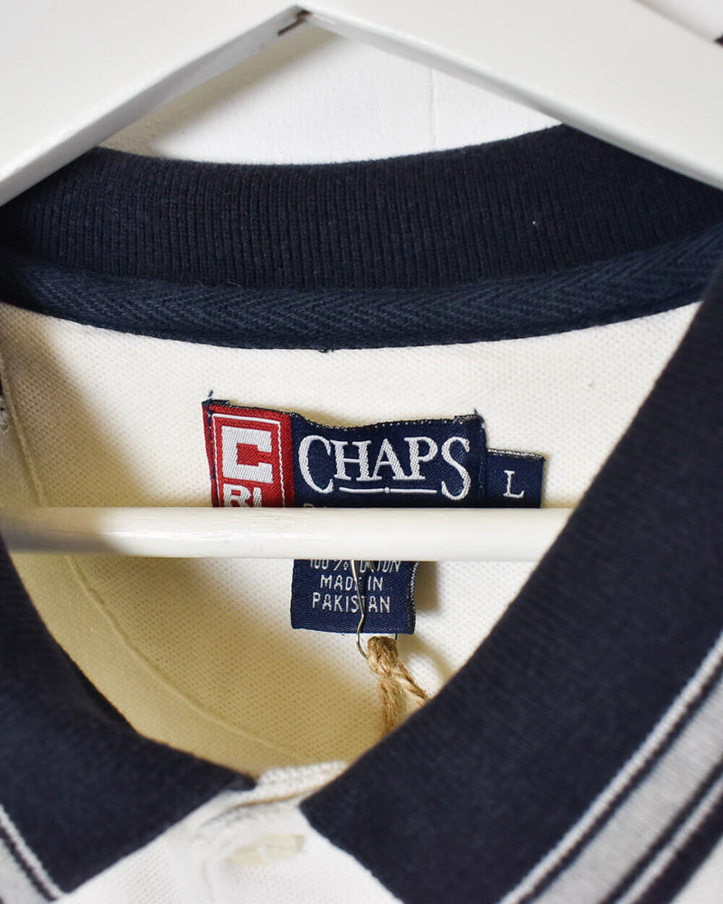White Ralph Lauren Chaps Polo Shirt - Large