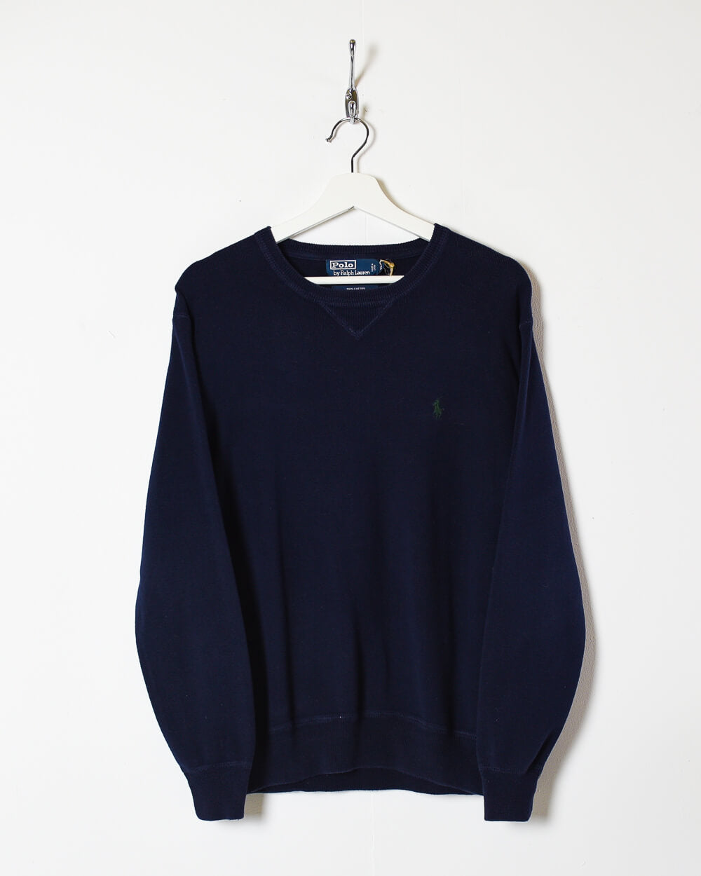 Navy Ralph Lauren Knitted Sweatshirt - Small