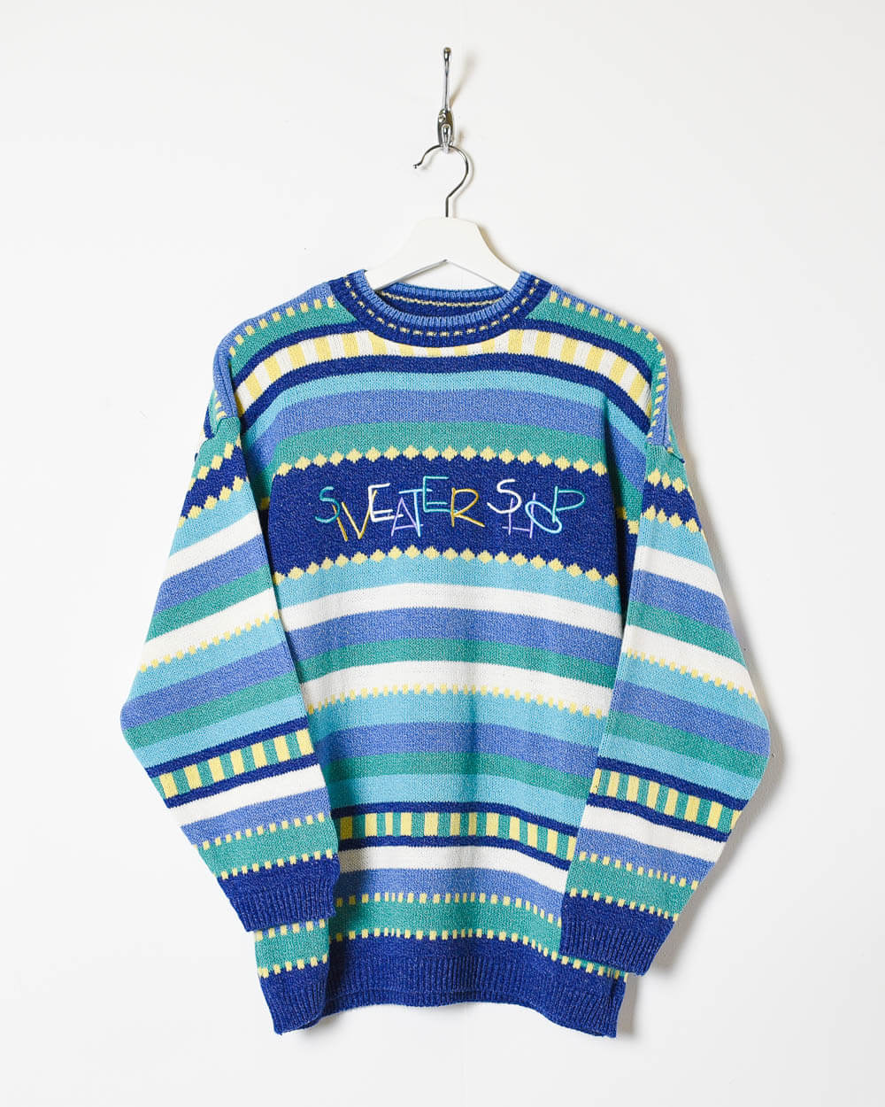 Blue The Sweater Shop Knitted Sweatshirt - Small