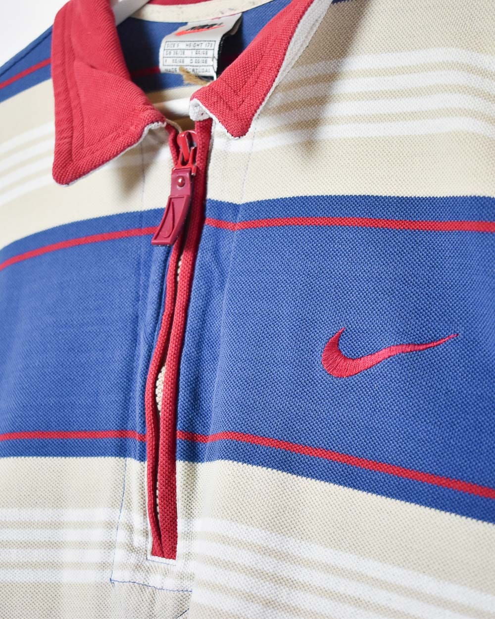 Navy Nike 1/4 Zip Polo Shirt - Small
