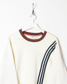White Adidas Sweatshirt - X-Large