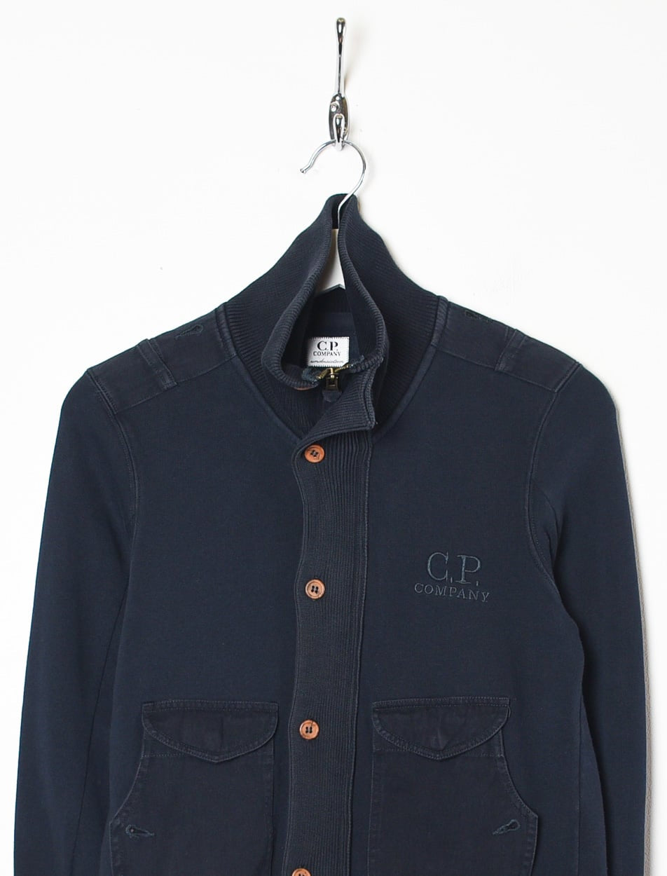 Black CP Company Zip-Through Sweatshirt - X-Small Women's