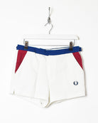 White Fred Perry Tennis Shorts - W32