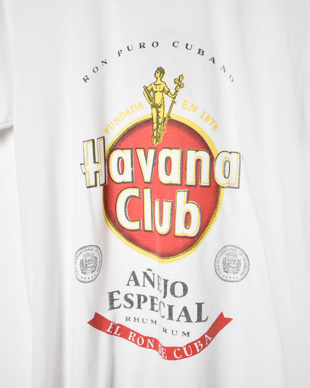 White Havana Club Graphic T-Shirt - Medium