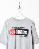 Stone Levi's Jeans T-Shirt - Large