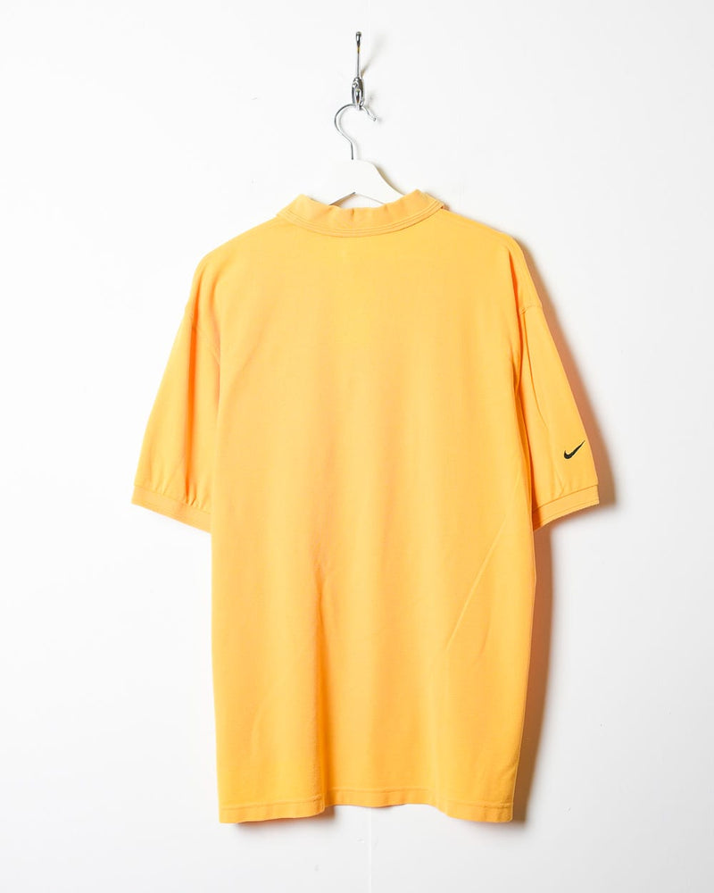 Yellow Nike Challenge Court Polo Shirt - Large