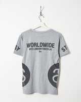 Stussy Worldwide NYC London Tokyo LA T-Shirt - Small