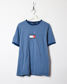 Blue Tommy Hilfiger T-Shirt - Large