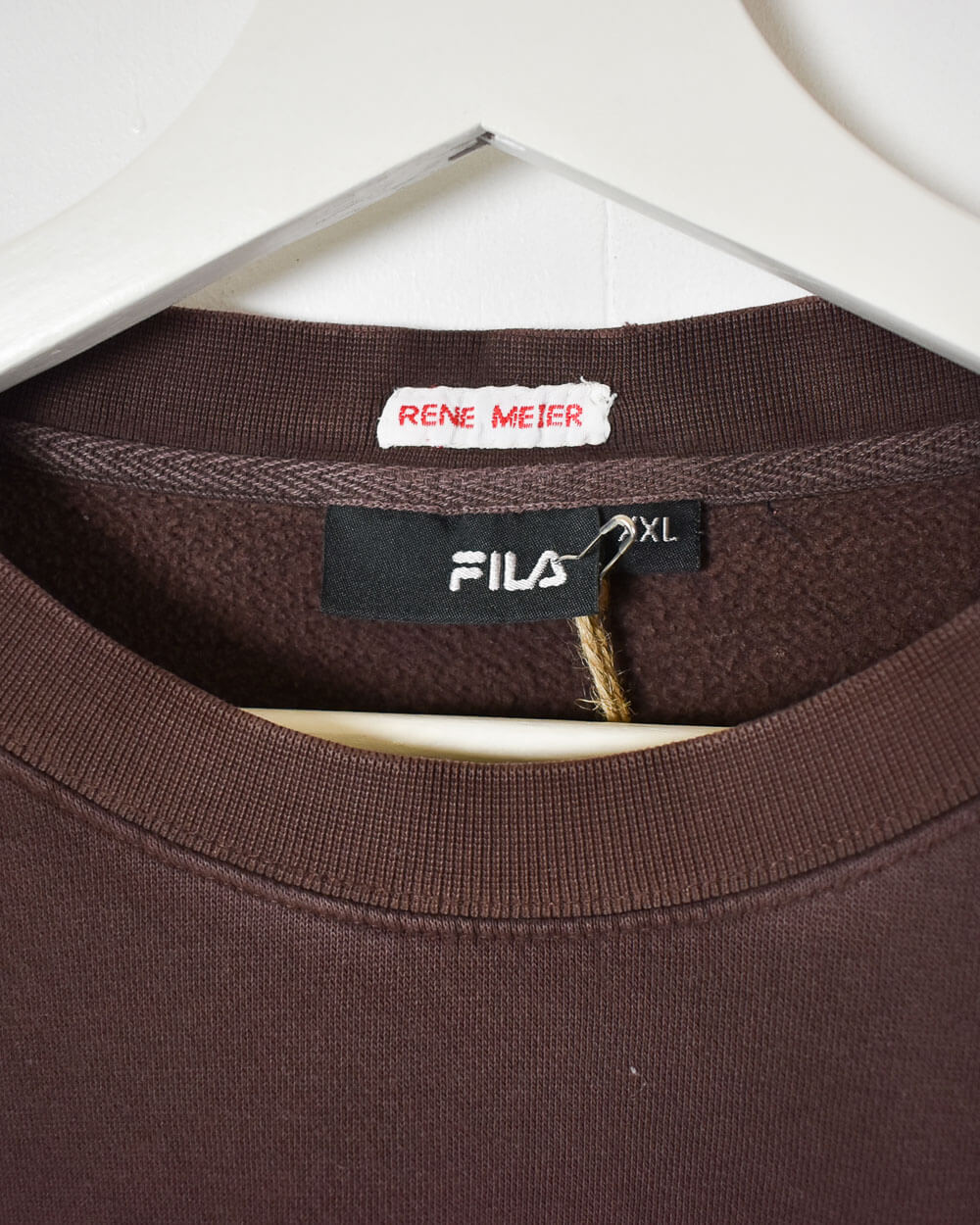 Brown Fila Sweatshirt - X-Large