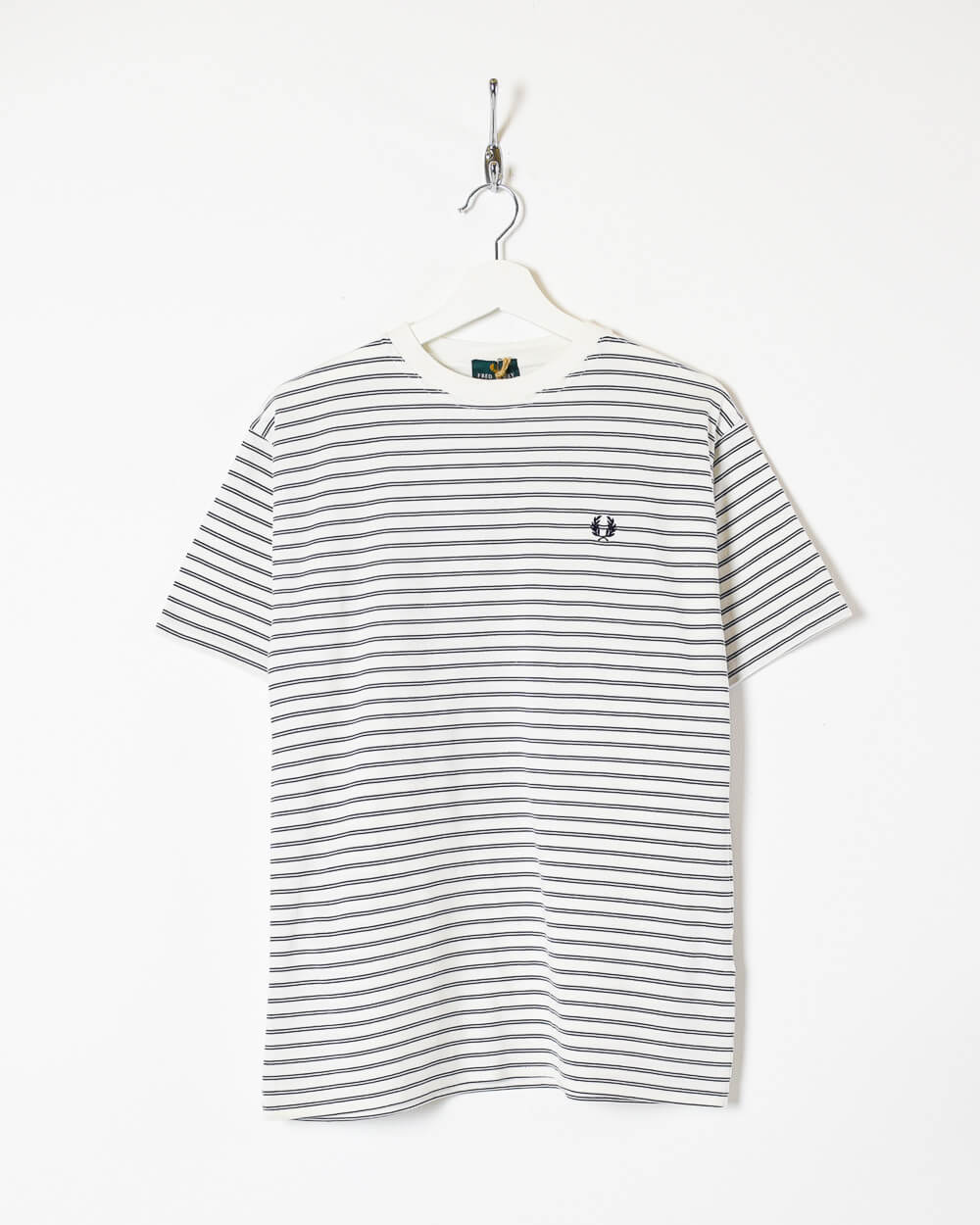 White Fred Perry T-Shirt - Small