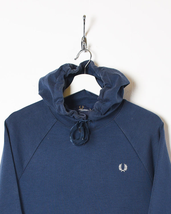 Navy Fred Perry Thin Hoodie - Small