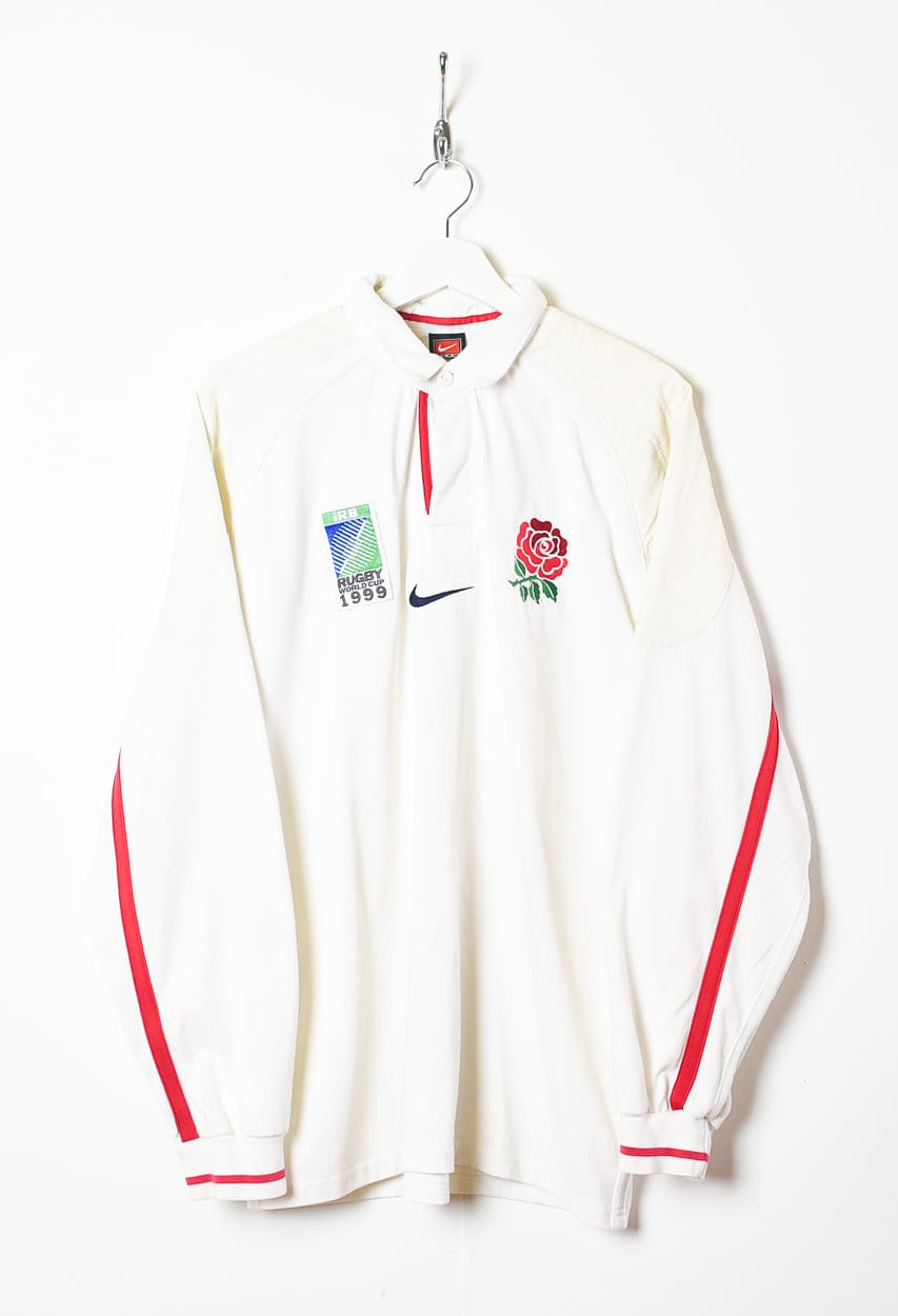 White Nike England Rugby World Cup 1999 Rugby Shirt - X-Large