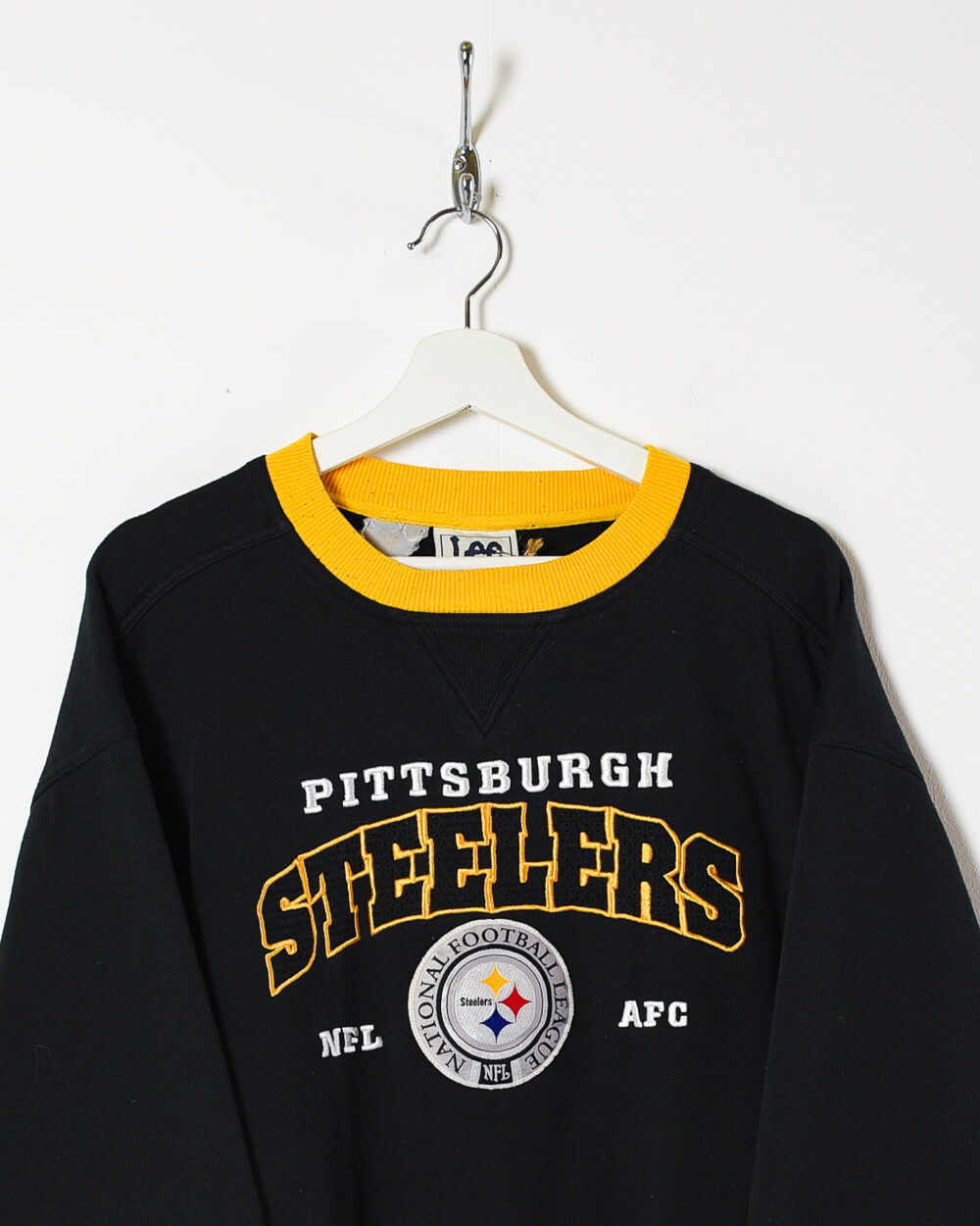 Black Lee Pittsburgh Steelers NFL Sweatshirt - X-Large
