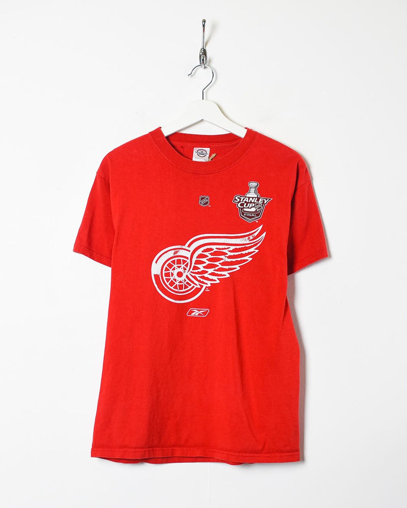 Vintage 00s Red NHL Stanley Cup Final T-Shirt - Small Cotton– Domno Vintage