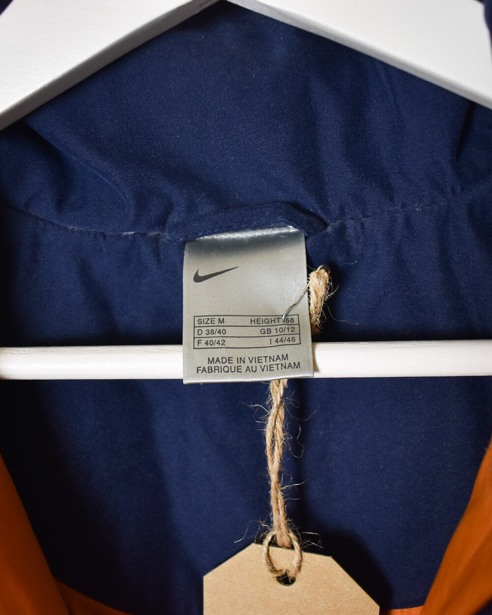 Navy Nike Women's 1/2 Zip Windbreaker Jacket - Medium