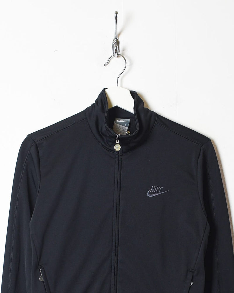 Black Nike Tracksuit Top - Small Women's