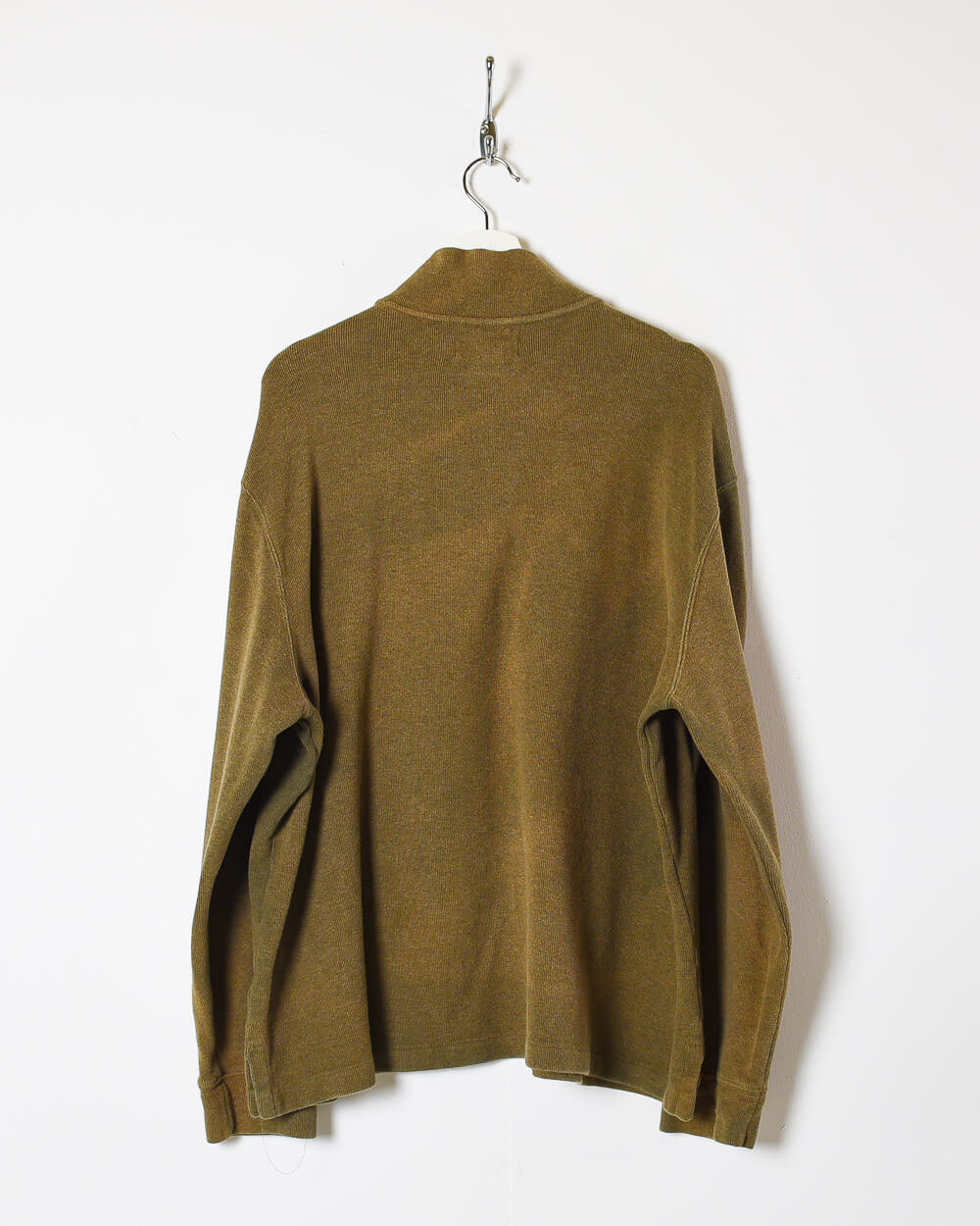 Brown Ralph Lauren 1/4 Zip Sweatshirt - X-Large