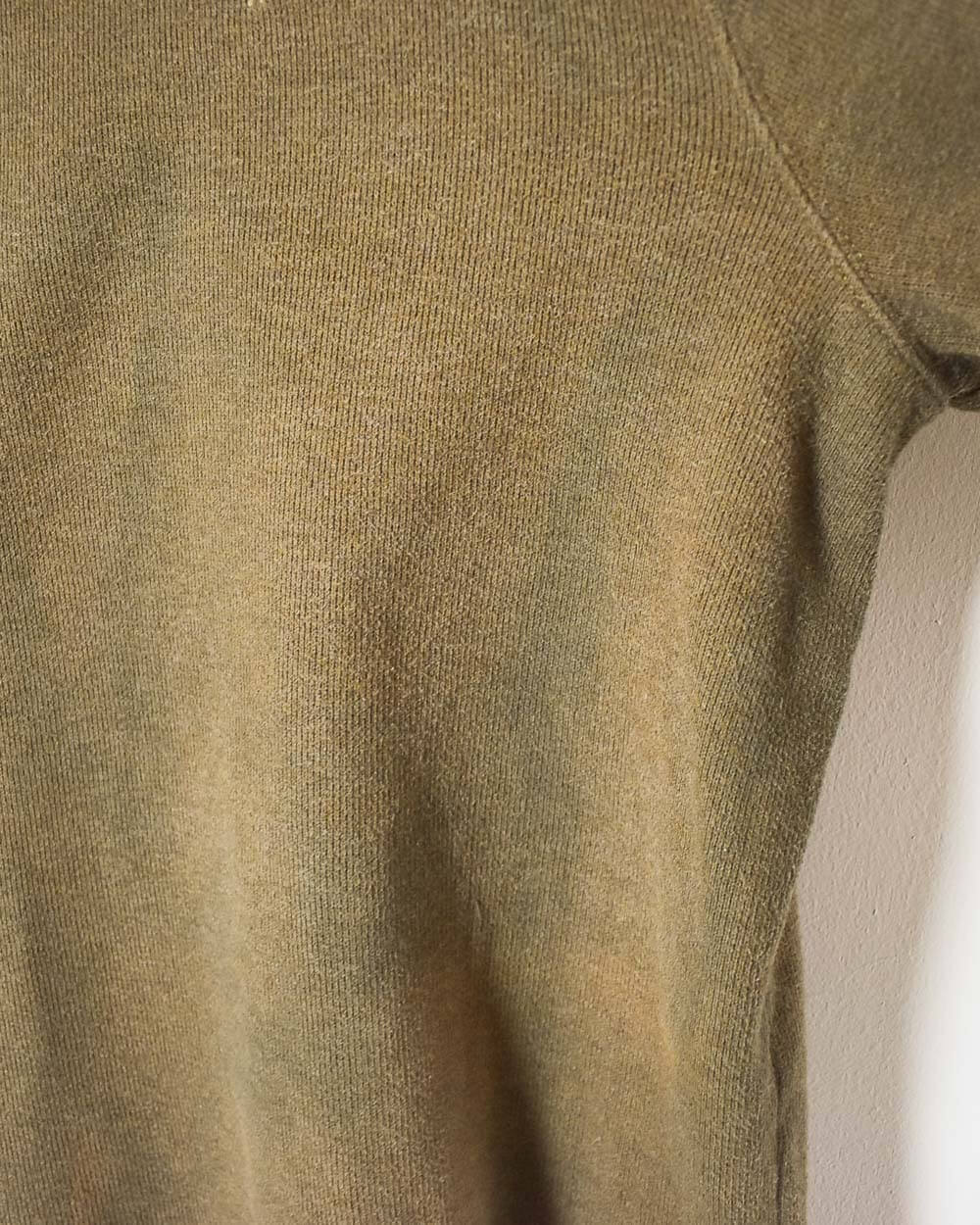Brown Ralph Lauren 1/4 Zip Sweatshirt - X-Large