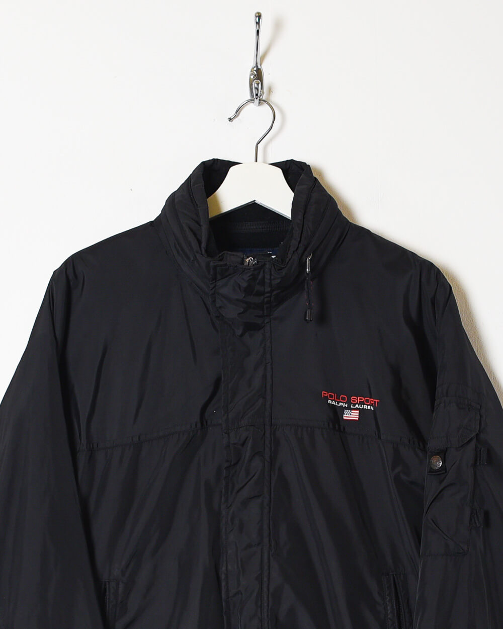 Black Ralph Lauren Polo Sport Fleece Lined Jacket - Medium