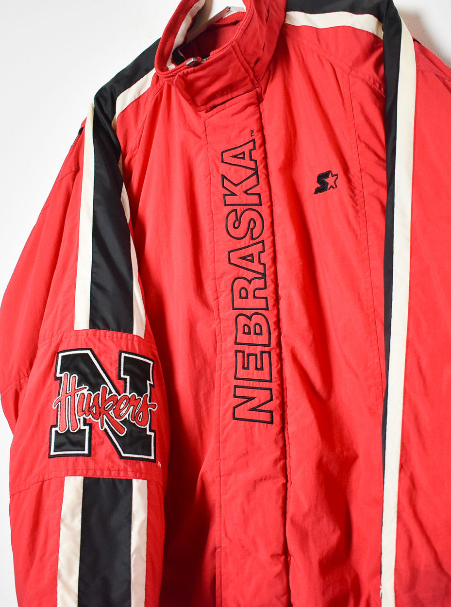 Red Starter Nebraska Huskers Jacket - XX-Large