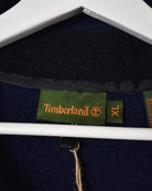 Navy Timberland 1/4 Zip Fleece - X-Large