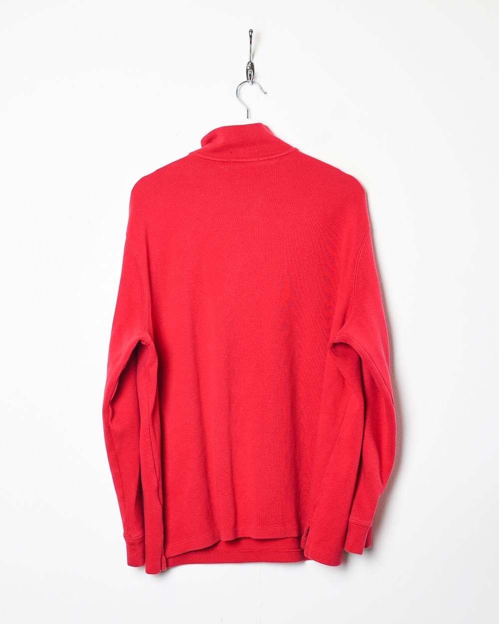 Red Ralph Lauren 1/4 Zip Sweatshirt - X-Large
